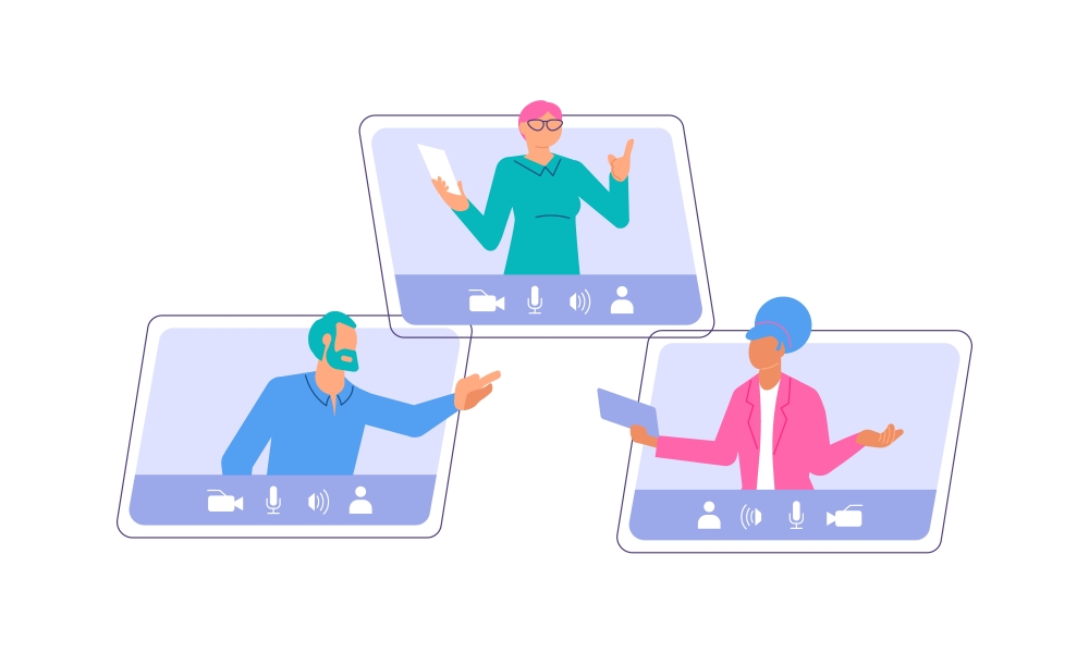 Video Meeting Illustration